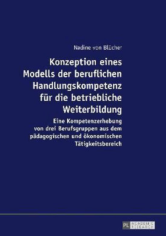 Konzeption eines Modells der beruflichen Handlungskompetenz  ... - cover