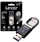 Lexar JumpDrive F35 64GB USB 3.0 Fingerprint new