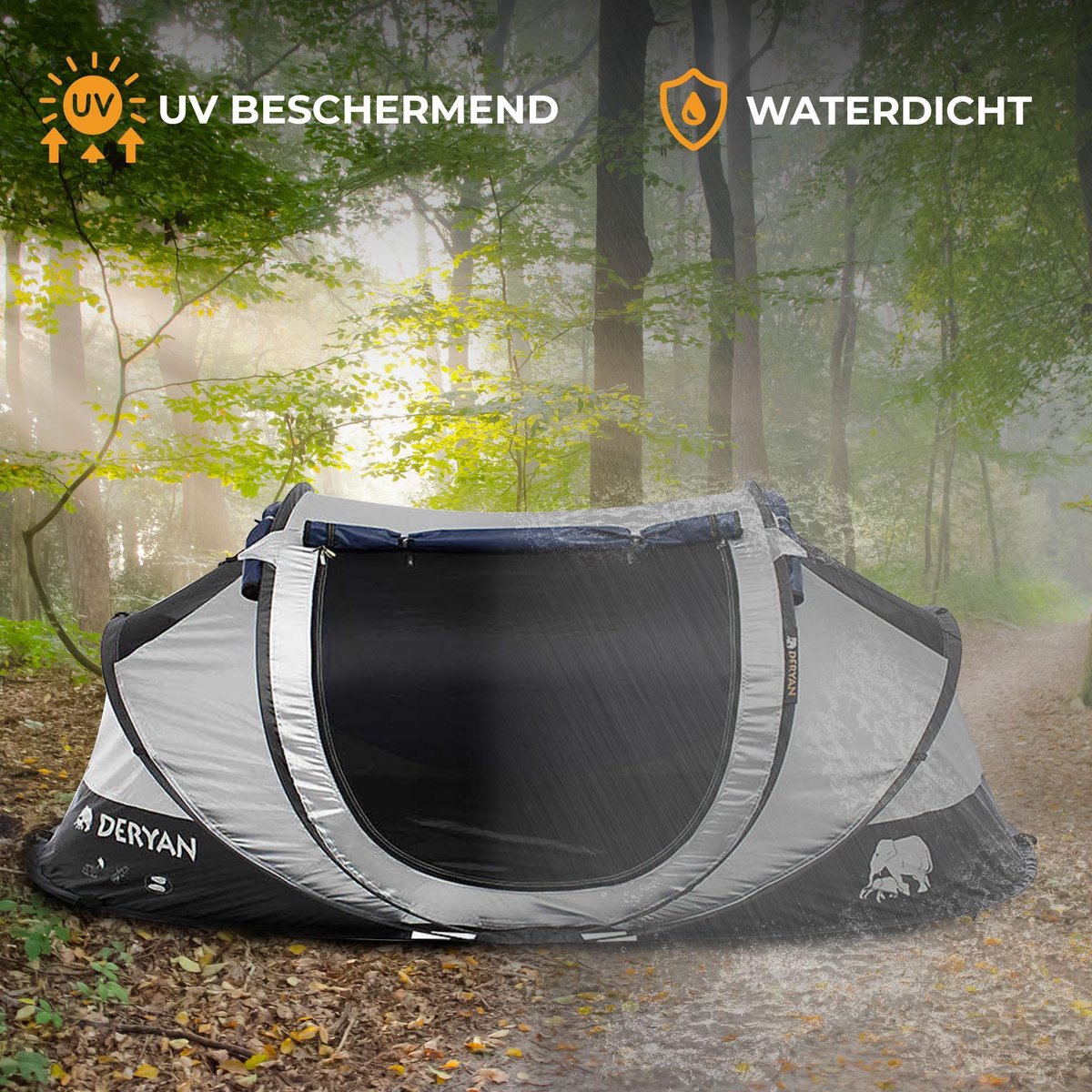 Deryan Luxe Pop Up Tent 2000MM waterkolom