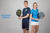 T-shirt - Aftersports - Padel for life - Donker blauw/ fluo geel - SR - S