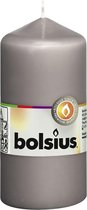 Bolsius - Stompkaars -120/58  - warm grijs - per 2 stuks