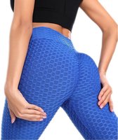 Tiktok Legging van Festivalleggings - Blauw - Maat S - High Waist - Ademend - Zachte Stof
