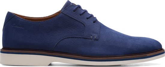 Clarks - Heren schoenen - Malwood Plain - G - blauw - maat 7,5 | bol.com