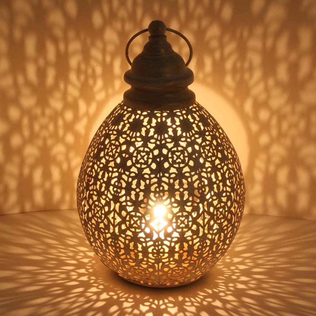 Oosterse lantaarn Omnia | Marokkaans windlicht maat M | hangend | bol.com