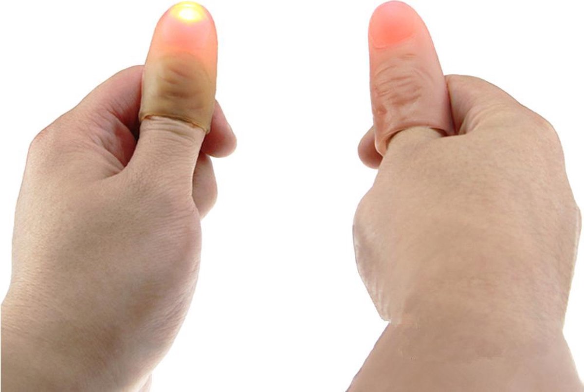 thee Vier Laboratorium Magic Finger - Magische vinger - Vinger met lampje - finger with light -  goochelen | bol.com