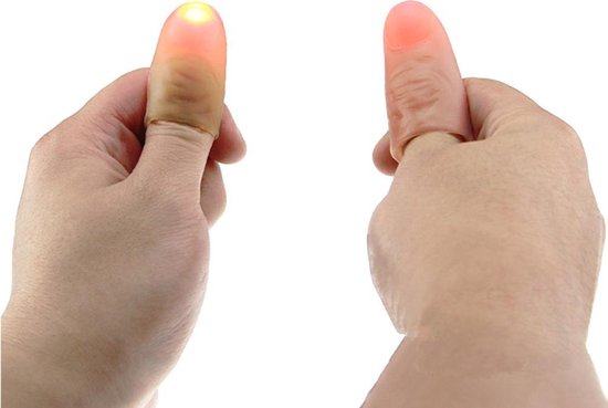 Hilai Magic Fingers de Flash Doigts Lumineux des Doigts de Pouce Figuring Magic Light