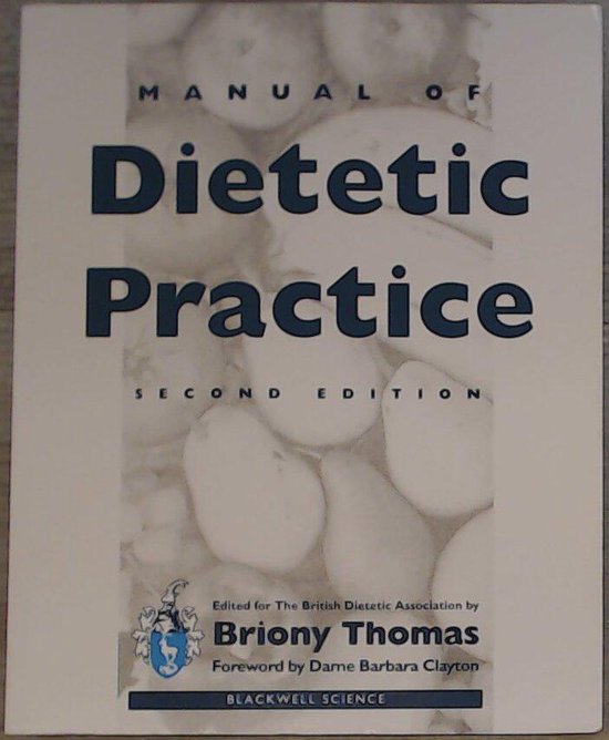 Manual of Dietetic Practice - cover