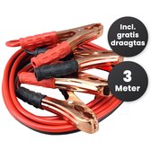 Relaatable® - Startkabels auto - Start kabels - Startkabelset - 300A - 3 meter -  6/12/24 Volt - Geschikt voor Benzine en Dieselmotoren - Inclusief draagtas