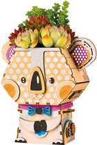 Robotime Kit de Construction Pot de Fleur Koala 13,7 X 7,8 Cm Bois