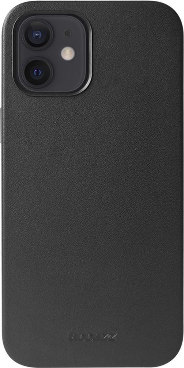 Accezz Leather Backcover Geschikt voor MagSafe iPhone 12 Mini hoesje - Zwart