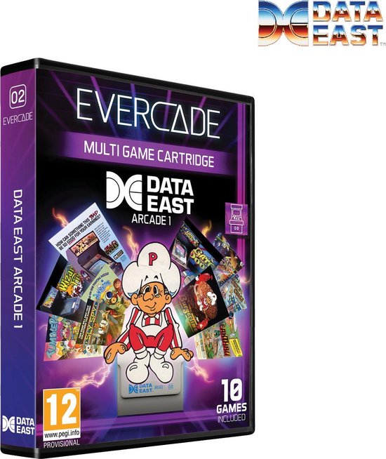 Evercade - Data East Arcade cartridge 1 - 10 games