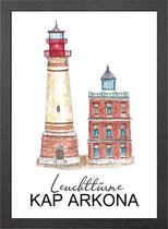 A2 POSTER KAP ARKONA VUURTORENS DUITSLAND IN FRAME - JOYIN