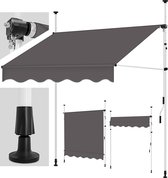 Sens Design Zonneluifel - zonnescherm tuin - zonder boren - grijs - 200cm
