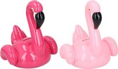 Spaarpot flamingo aardewerk 15x20cm