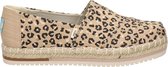 TOMS Espadrilles Dames / Instappers / Damesschoenen - Canvas - Leopardprint - Alpargata Plat Leop - Leopard - maat 37.5