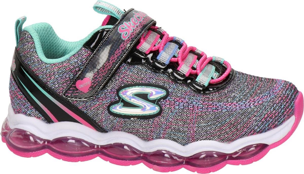 Skechers Glimmer Lights Meisjes Sneakers - Zwart - Maat 28 | bol.com