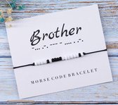 Akyol - vriendschapsarmband Morse code - Leuk kado om aan je broer te geven
