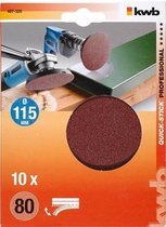 KWB 10 Zelfhechtend Schuurschijf 115 K 80