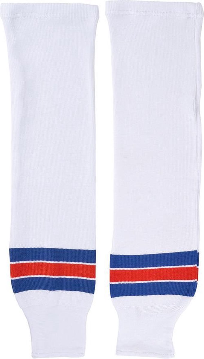 IJshockey sokken Junior New York Rangers wit/rood/blauw