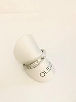 Qudo, interchangeable, Basis small Deluxe, Zilver ring 60