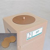 Afvalbak karton optioneel afdichtingsdeksel Rest, PMD en plastic (zonder afvalbak)
