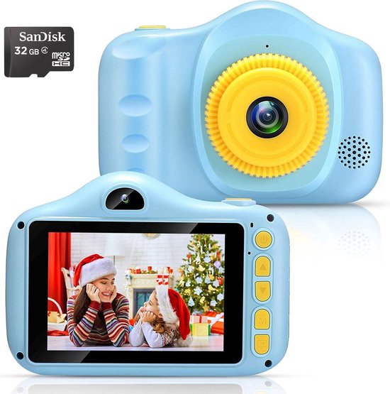Monumentaal Vergelijkbaar Uitbeelding Kindercamera inclusief SD kaart - Kindercamera Digitaal - Selfie Vlog Video  Fotocamera... | bol.com