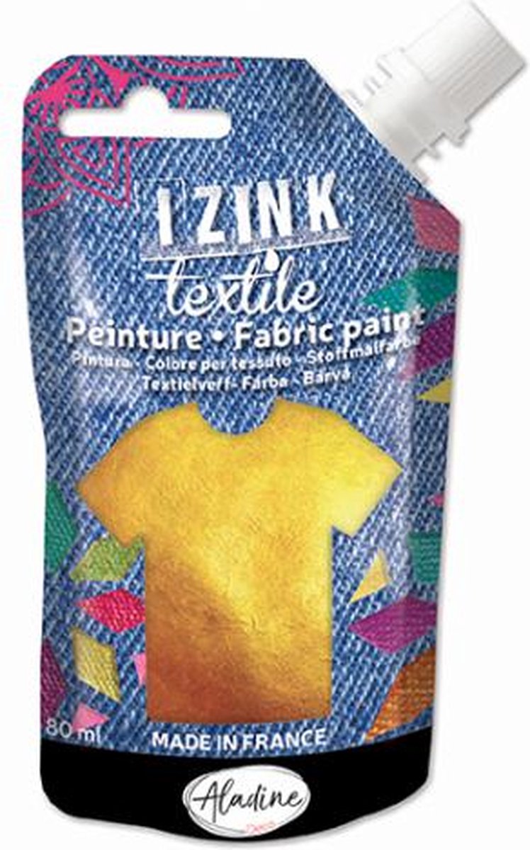 Izink Fabric Paint Textile Or Gold 50 ml