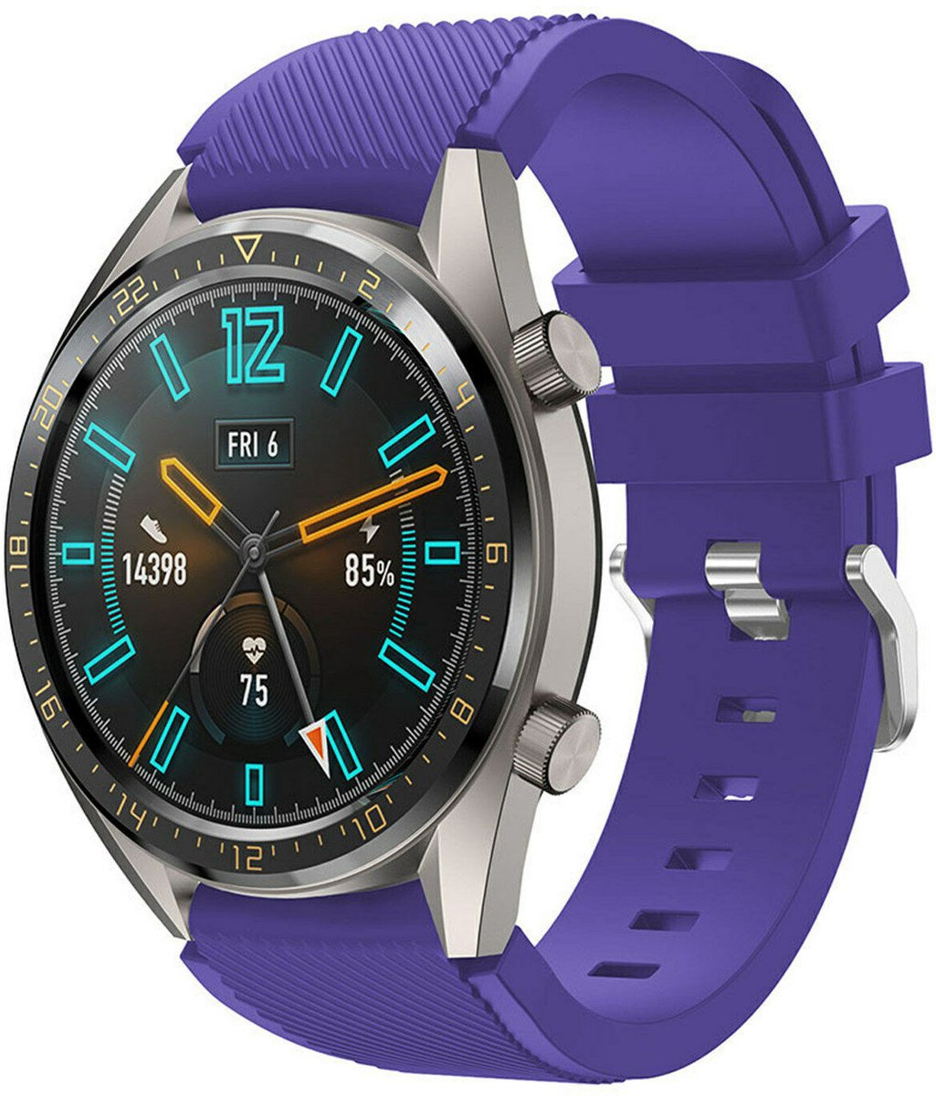 Geschikt voor Huawei Watch GT silicone band - paars - 42mm