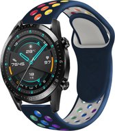 Huawei Watch GT sport bandje - donkerblauw kleurrijk - 46mm