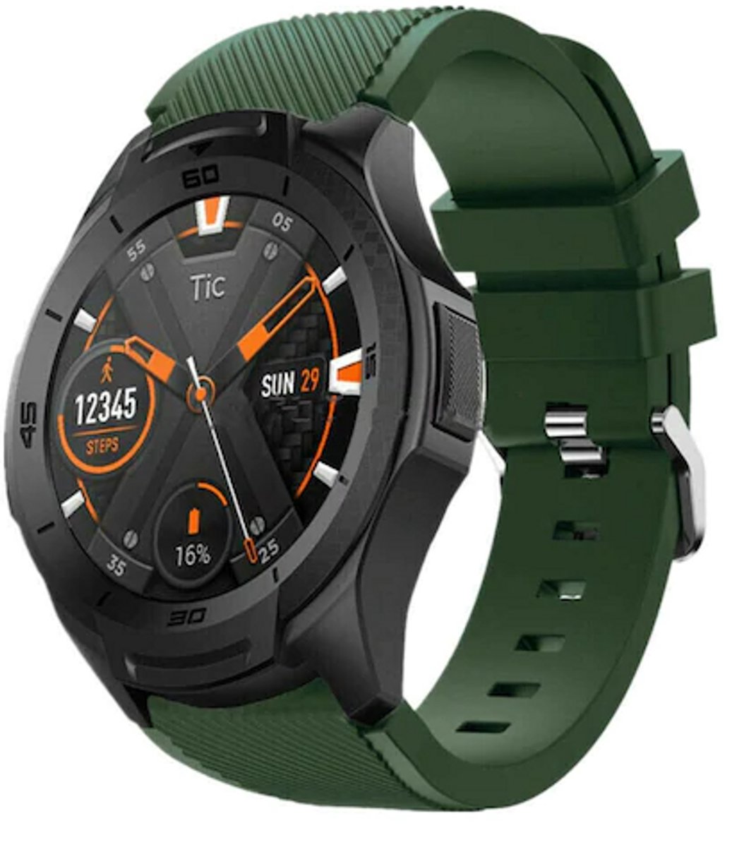 Ticwatch Pro silicone band - legergroen - 46mm