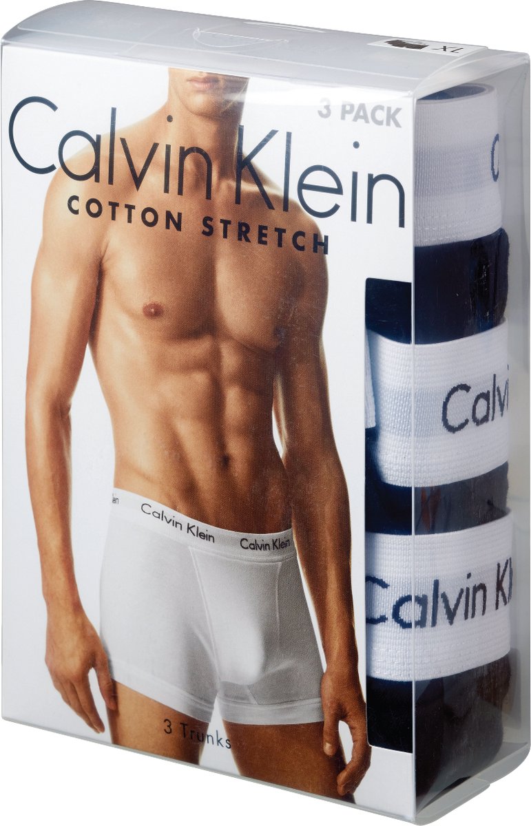 Plons Amerikaans voetbal club Calvin Klein 3-Pack Heren Boxershorts - Zwart - Maat S | bol.com