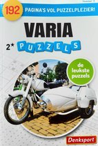 Denksport puzzelboekjes | 192 Varia puzzels | Puzzelboeken volwassenen | Zweedse puzzels | Woordzoeker | Sudoku | Kruiswoord | Kruiswoordpuzzel | 2* | Extra dik: 192 puzzels! groen