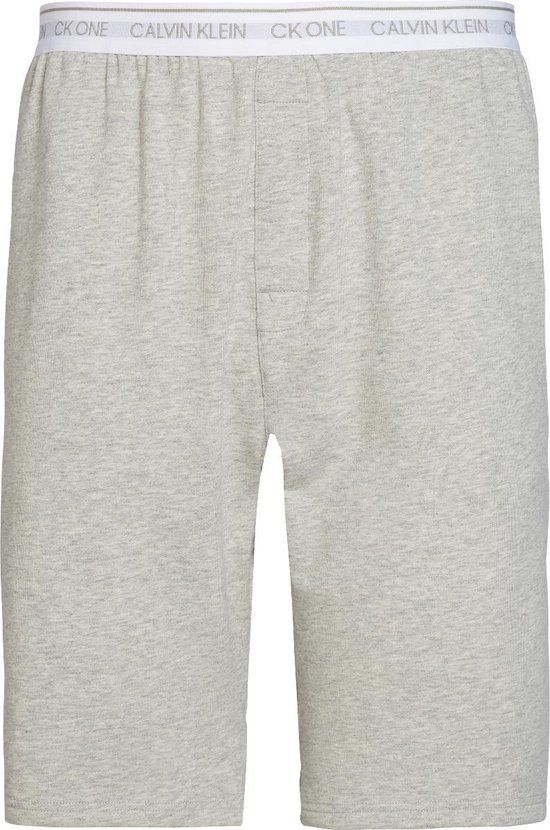 Calvin Klein CK ONE Lounge shorts - pantalons de survêtement lounge pour hommes courts - épaisseur moyenne - mélange de gris - Taille: M