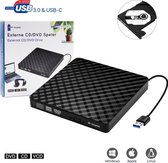 M-Iconic Externe CD/DVD Speler en Brander - Optische drive extern - USB 3.0 CD-Rom Disk Lezer & Brander - Externe DVD brander - Optical Drive - Brander - Plug & Play - Voor Laptop en Computer - Geschikt voor Windows / Mac OS / Linux