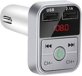 Bluetooth FM transmitter voor auto - Zilver