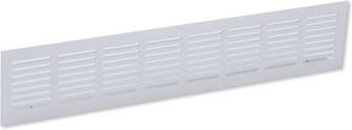 Nedco Luxe Aluminium Deurventilatierooster – 455 x 90 mm – Geanodiseerd Aluminium F1 – Matte Zilveren Overstroomrooster