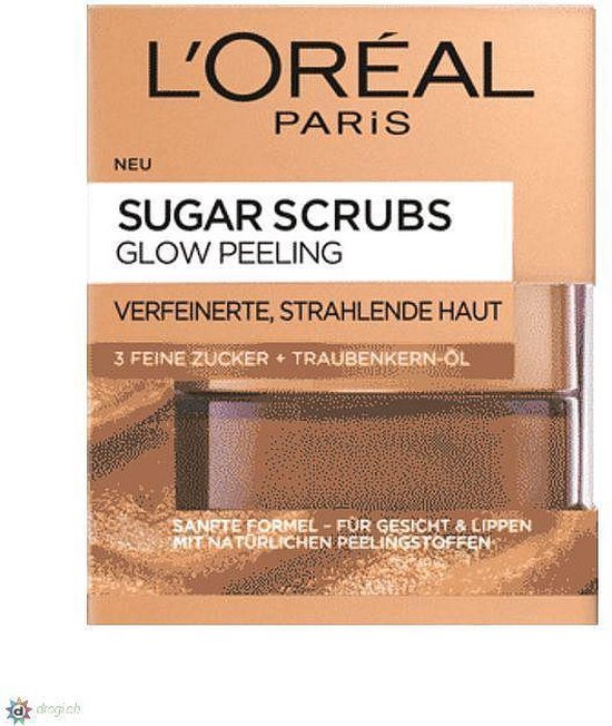 L'Oréal Sugar Scrubs Glow Peeling Grapeseed Oil - 50 ml (Duitse versie) |  bol.com