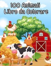 100 Animali Libro da Colorare