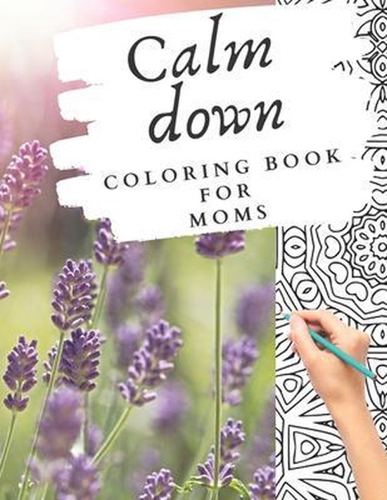 Calm down coloring book for moms - cover
