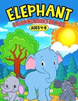 Elephant Coloring Book for Kids Ages 4-8