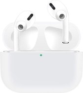 Geschikt Voor Airpods Pro Hoesje Siliconen Case - Transparant Wit - Airpod hoesje geschikt voor Apple AirPods Pro