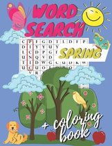 Spring Word Search + Coloring Book