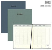 Brepols Bureau Agenda 2022-A4 Formaat-Optivision Stark • 2 stuks - Blauw en Groen