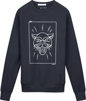 Collect The Label - Hippe Trui - Panter Sweater - Donker Grijs - Unisex XL