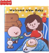 Baby Speelgoed 0 jaar/ knisperboekje/ kerstcadeau/ Pasgeboren Vroeg Leren Ontwikkelen Cognize Lezen Puzzel /Boek Speelgoed /Baby Rustig Boek Voor Kinderen/ boek voor kinderen/ Welcome New Baby
