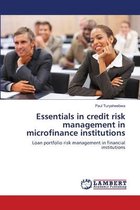 Essentials in credit risk management in microfinance institutions