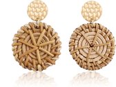 Boucles d'oreilles d'Oreilles Rotin / Roseau #1 | Boucles d' Boucles d'oreilles pendantes Ibiza | Mode Favorite