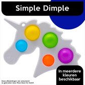 Simple Dimple Eenhoorn "Wit" - Pop It Fidget Toy - Speelgoed Jongens & Meisjes