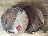 Dienblad - hout  Ø34  - ronde houten serveerplank