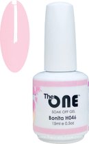 The One Pro - Gellak 15ml - kleur Bonita Roze H046